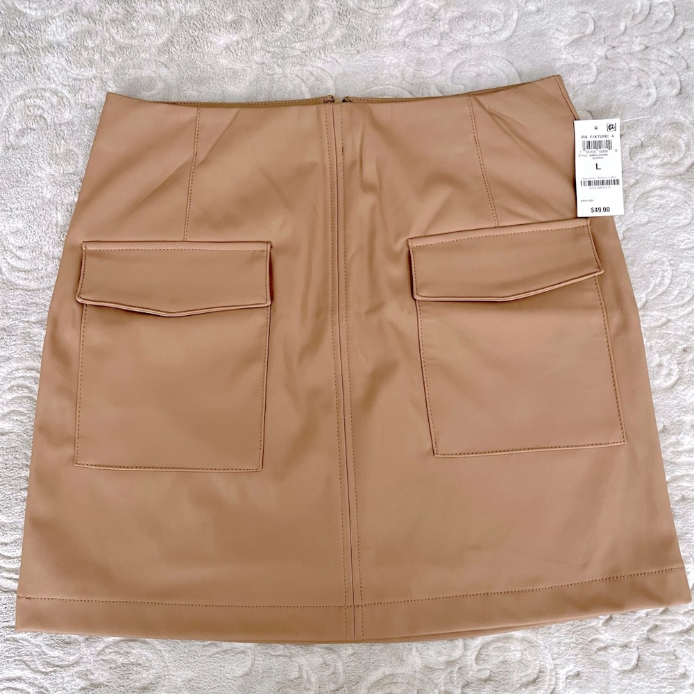 Faux Leather Skirt